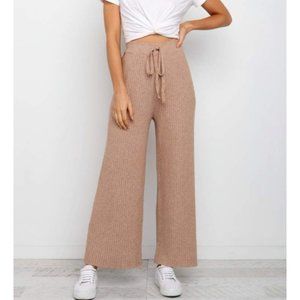 Petal + Pup Pyrus Knit Ribbed Wide Leg Pants